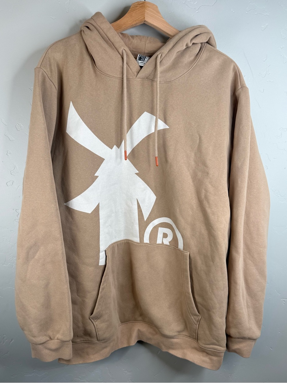 Dutch Bros Hoodie Windmill Coffee Sweatshirt Tan XL